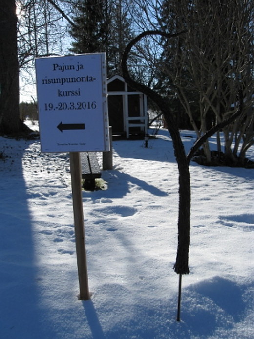 Opasteet johdattivat kurssilaiset perille